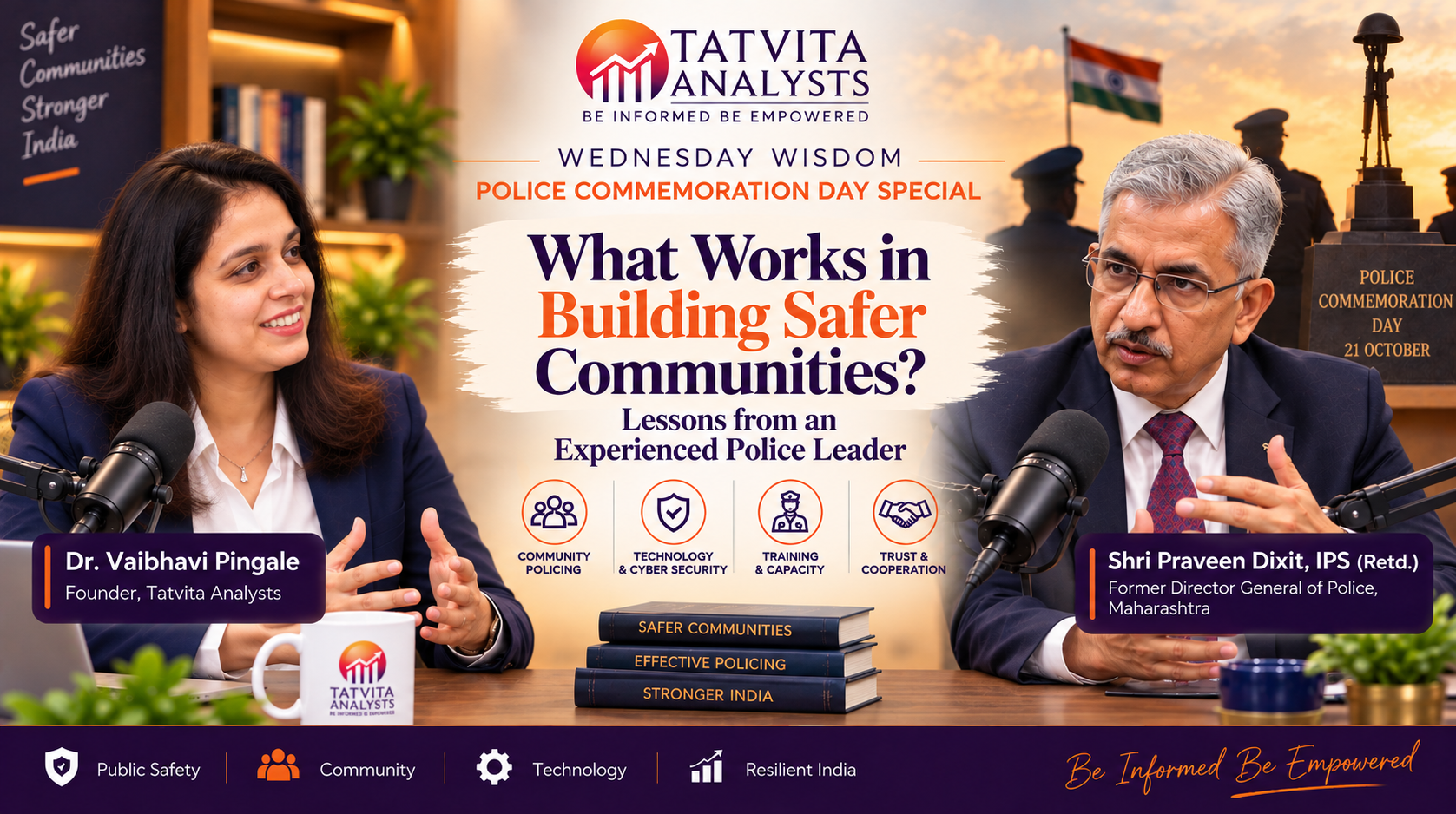 Wednesday Wisdom – Police Commemoration Day Special with Shri Praveen Dixit (IPS), Former DGP, Maharashtra